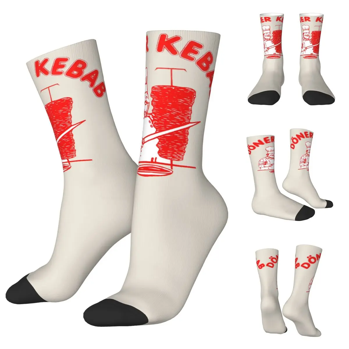 

I Love Doner Kebab Unisex Socks,Hiking 3D Print Happy Socks Street Style Crazy Sock