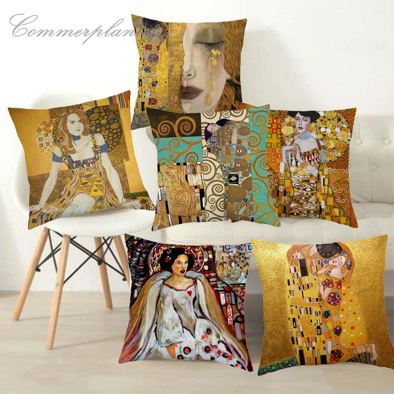 

Ultra Soft Plush Van Gogh Oil Painting Pillows Case Abstract Portrait Vintage Art Cushions Case Sofa Couch Decor Throw Pillows