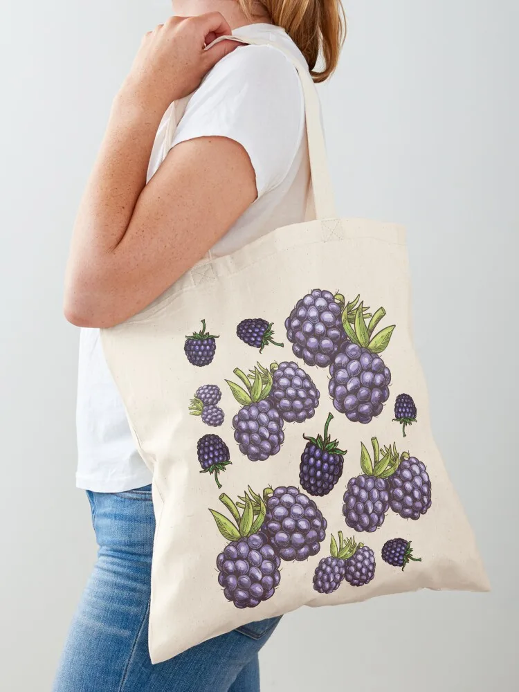 Blackberries Tote Bag cloth bag woman Customizable tote bag tote canvas hand bags