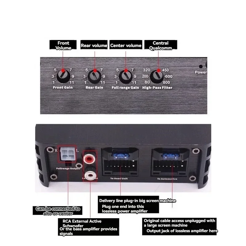 Audio Processor Three-frequency Conversion Car Android Navigation Machine Sound Quality Upgrade