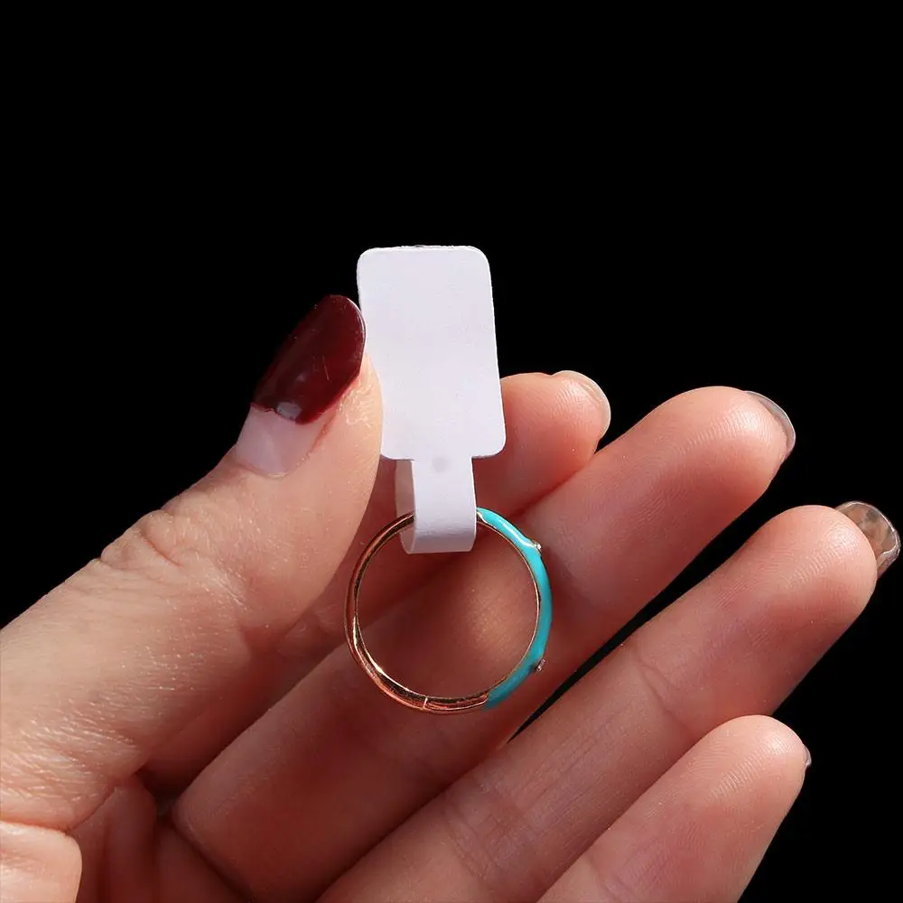 Blank Stickers Bracelet Necklace Paper Price Labels Hang Size Ring Sticker Display Tags