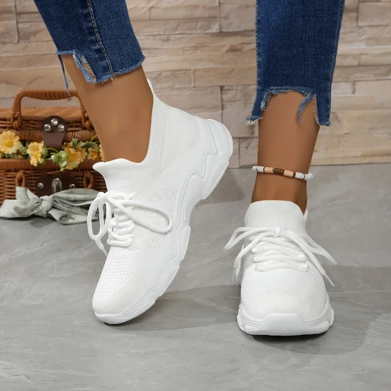 2025, heißer Verkauf, Damenschuhe, Schnürschuhe, vulkanisierte Damenschuhe, modisch, Übergröße, rutschfest, lässig, atmungsaktiv, für den Außenbereich