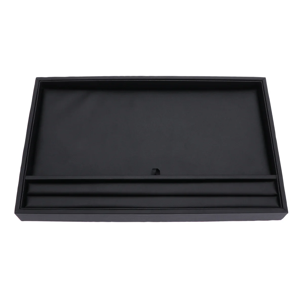 

PU Jewelry Display Organizer Tray Black Storage Stand Holder for Necklace Ring Pendant Jewelry Tray