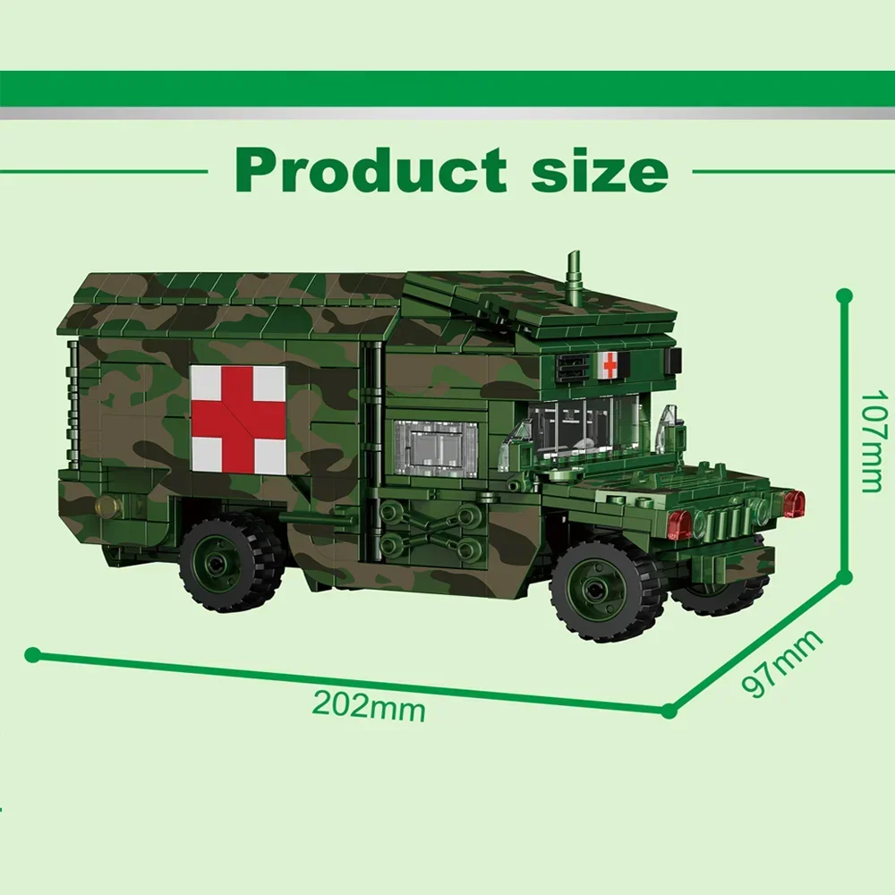 جديد Moc قوالب بناء نموذج عسكري تكنولوجيا المركبات الطبية للجيش وحدات كتل هدايا لعب للأطفال الأولاد لتقوم بها بنفسك التجميع