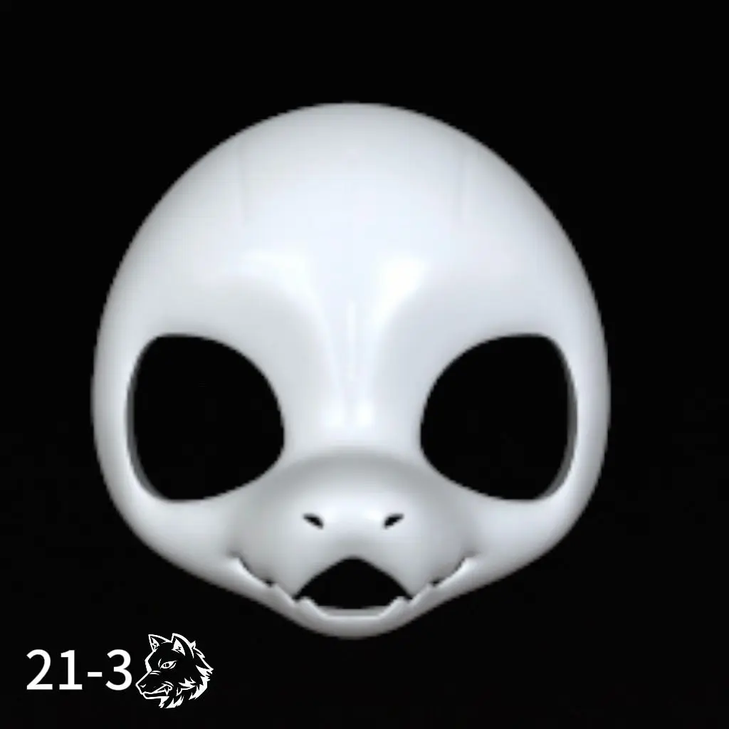3D Printing Kemono Base Mask Cute Beast Skull Adult Version Little Dragon Beast Skull DIY Anime Accessories