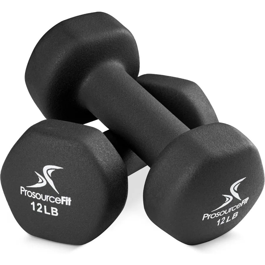 دمبل من النيوبرين من ProsourceFit مطلي بقبضة غير قابلة للانزلاق بوزن 10 رطل