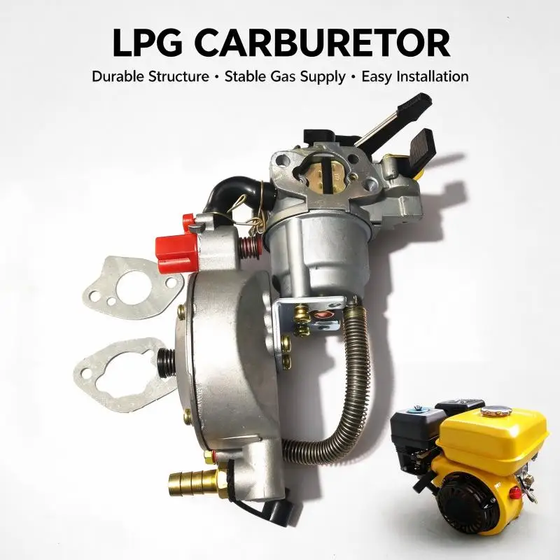 JIWANNIAN Engine LPG Carburetor Dual Fuel NG Conversion Kit for 5.5HP 7HP Water Pump GX160 GX210 tiller Generator Accessories