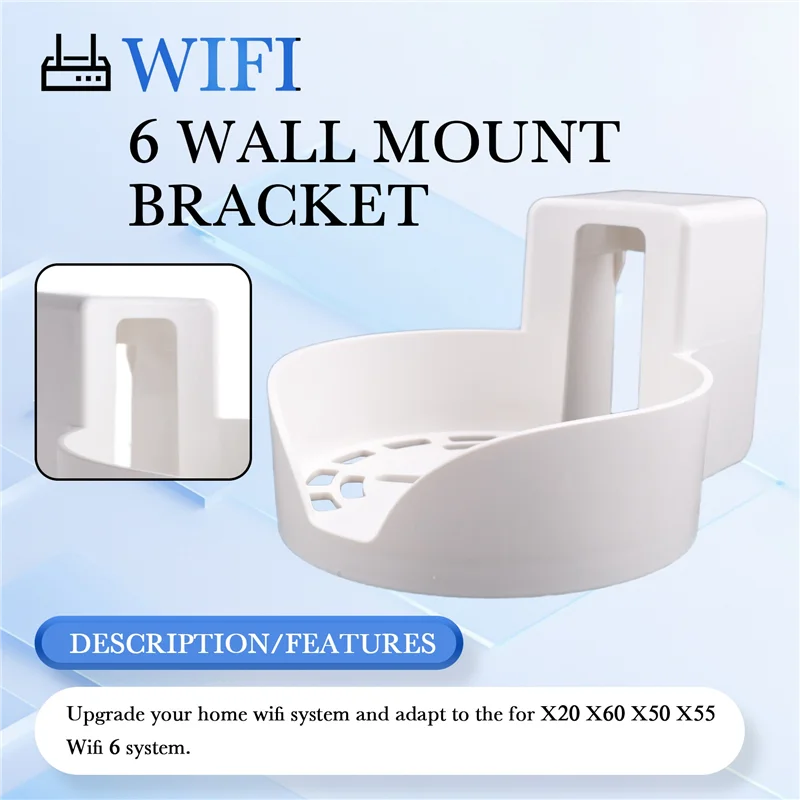 ABKN-montaje de pared para tp-link Deco X20 X60 X50 X55 Wifi 6 soporte de montaje en pared con organizador de cables sistema Wifi de malla para el hogar