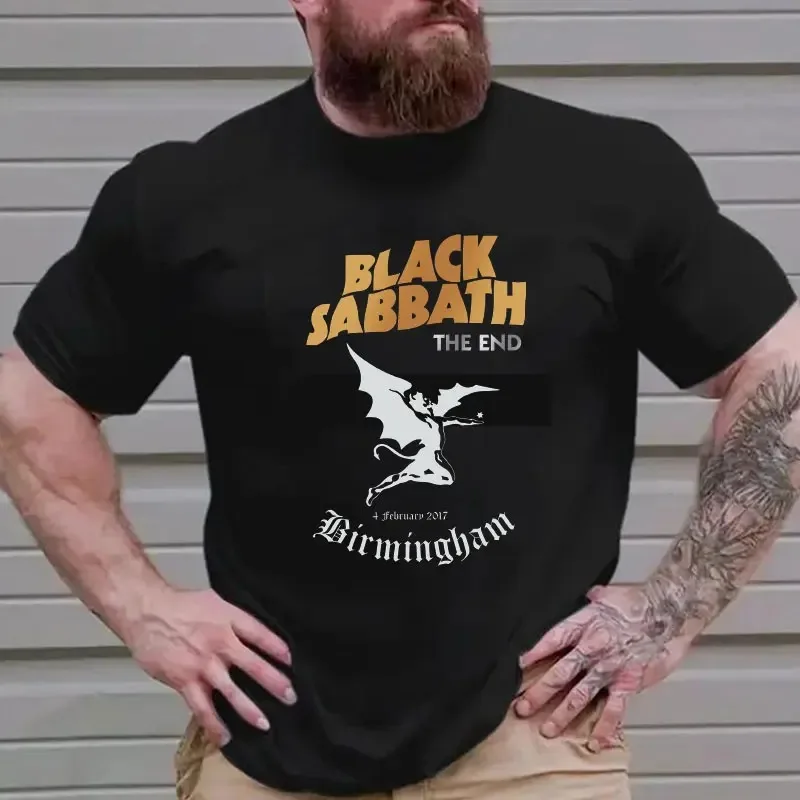 2025 Sabbaths Amplified Collection Paranoid T Shirt Black Sabbath Heavy Metal Rock Band Tee Tops Street Style Casual Y2k Clothes