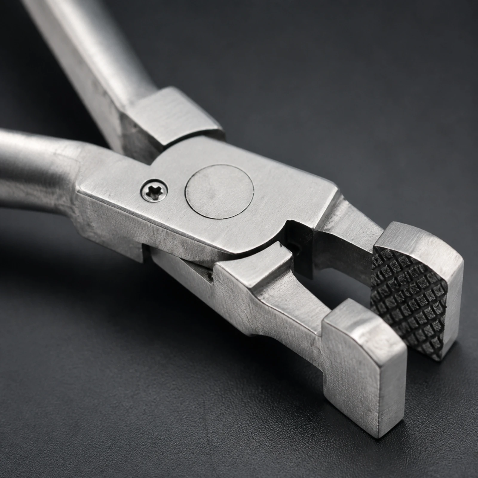 Stainless Steel Eyeglass Lens-Adjustment Plier Non-Slip Eyeglass Plier with Textured Jaw Pads Eyeglasses Frame Pliers