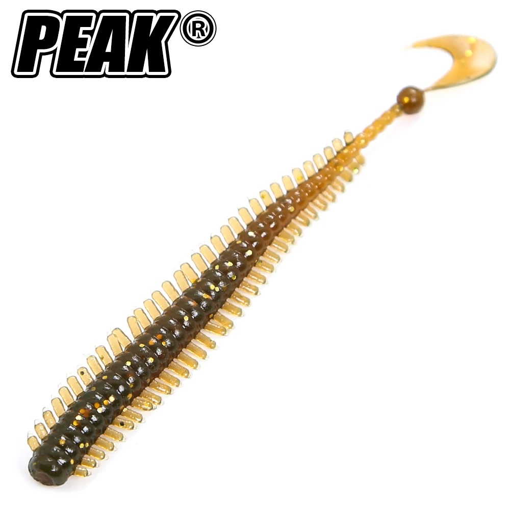 

PEAK 50mm/65mm Soft Lures Worm Fishing Artificial Silicone Bass Pike Minnow Swimbait Jigging Plastic Baits