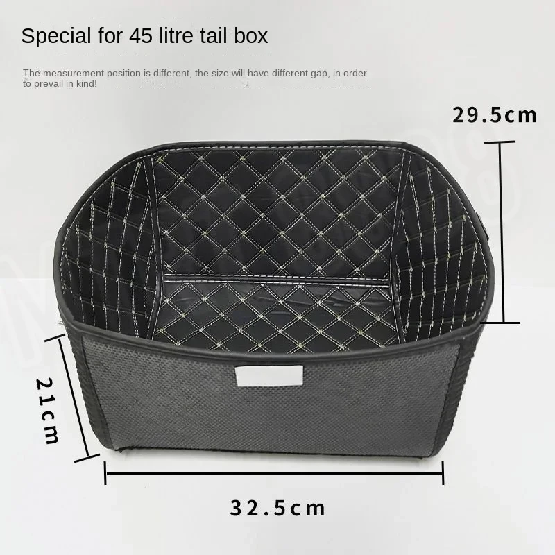 Universal  Square Box Motorcycle Trunk Liner Universal Electric Vehicle Tailbox Detachable Cushion Inner Liner 36L/45L/57L