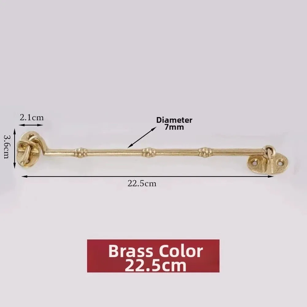 Copper Door Hooks for Sliding For Doors Slide Door Buckles Support Rods for Multi Panel and Single Panel For Doors