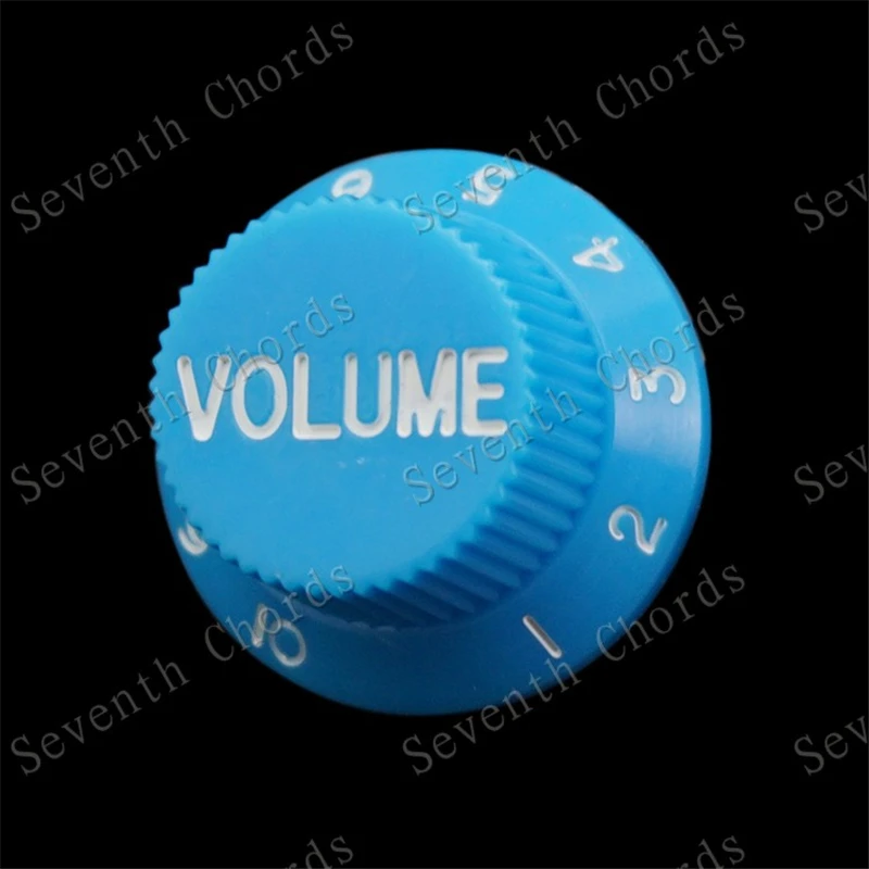 4 Stück Grüne Blaue Rote Rosa Farbige E-Gitarren-Drehknöpfe Potentiometer-Kappen Lautstärke-Ton Musikinstrument Zubehörteile – Detail 20
