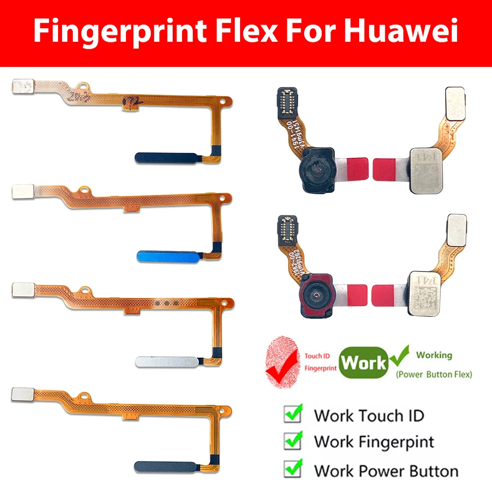 

20 шт./лот, гибкий шлейф с датчиком отпечатков пальцев, кнопкой Home и кнопкой Menu для Huawei Honor X9 4G 5G X9A X9B