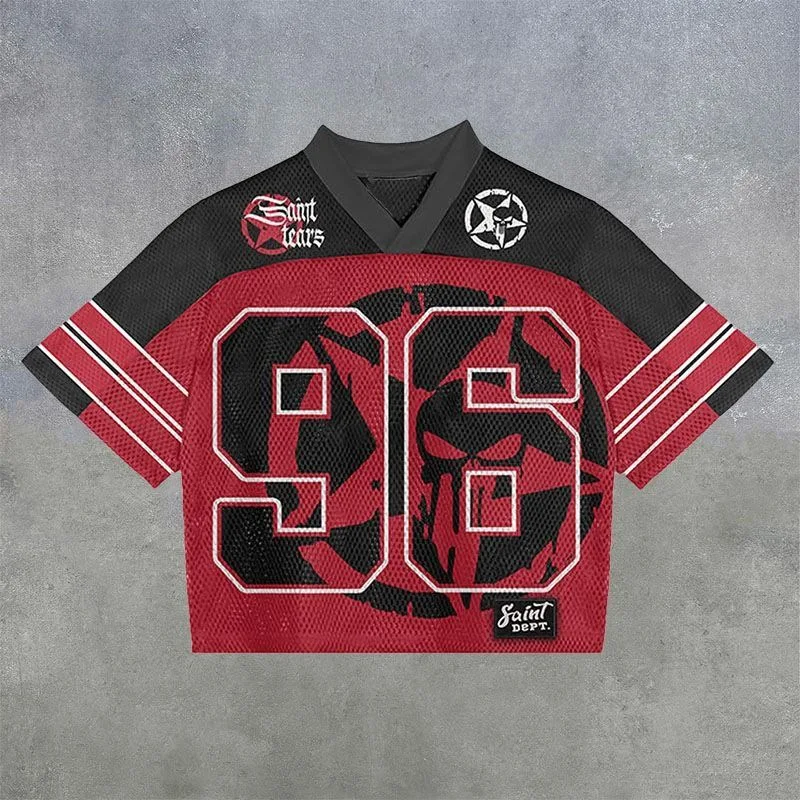 Cross-border best-selling men's T-shirts in the US, Brazil and Russia, extra large sizes, retro 3D football jerseys T-shirts
