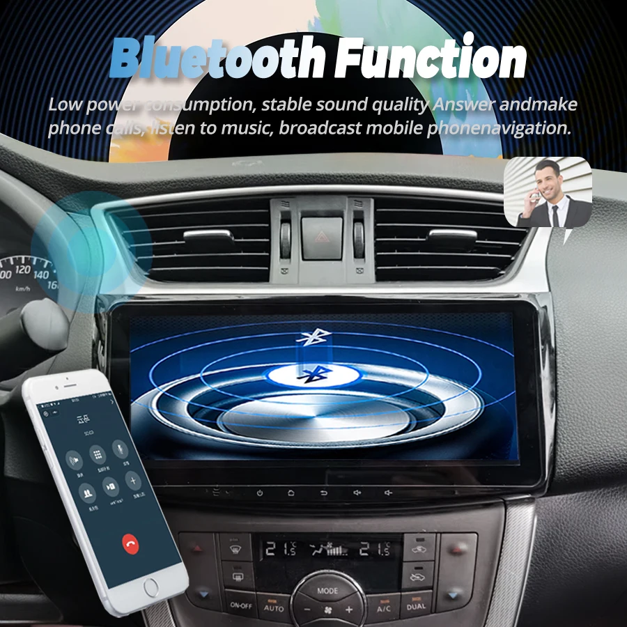 10.25Inch Android 13 For Nissan Sylphy B17 Sentra 12 2013 -2018 Auto Car Radio Multimedia Video Player CarPlay Stereo Head Unit