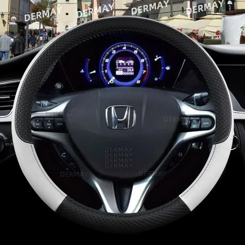 for Honda Civic 2004 2006 2007 2008 2009 2012 2013 2014 2015 Car Steering Wheel Cover PU Leather Non-slip Auto Accessories