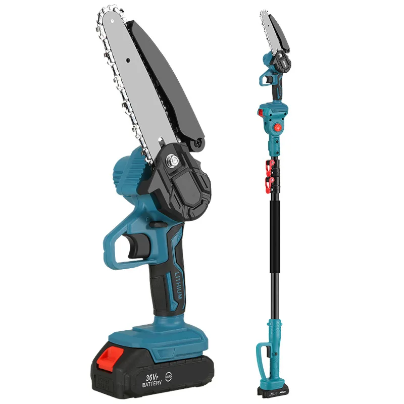 

Lithium Battery Chain Saw Garden Single Hand Saw Retractable High Branch Shearing High Branch Saw Rod