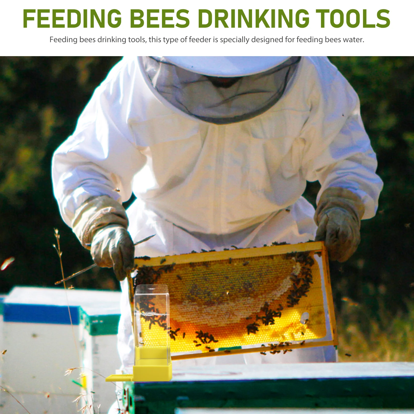 

Кормушка для пчел, инструмент для входной полива, прочный пластик, легко очищаемая кормушка для улья для весенне-летних принадлежностей