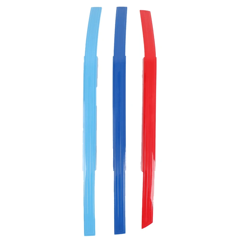 لسيارات BMW 7 Series/G70 2023-2024 شرائط زخرفية لشبكة مركزية أمامية للسيارة ثلاثة ألوان ملحقات خارجية للسيارة #5