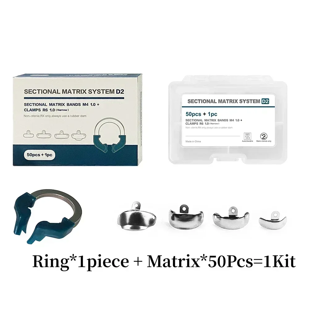 Dentals Matrix Bands Sectional Contoured Matrix System Metal Matrices Matrix Clamp Nickel Titanium Clamping Ring