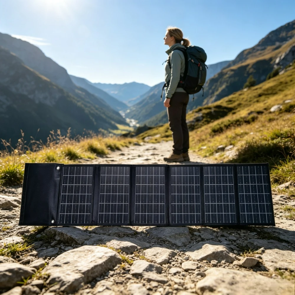 50W 90W Dual USB DC Foldable Solar Charger Portable Waterproof ETFE Solar Power Bank For Hiking Camping Cycling Fishing Drone