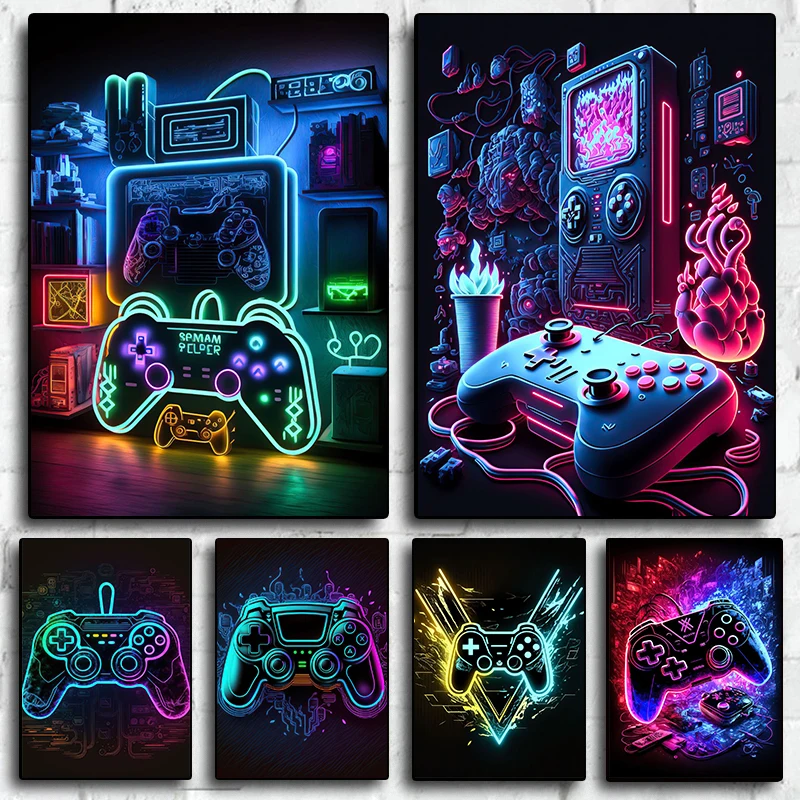 Esports Gaming Poster - Lukisan Kanvas Seni Dinding Gaming Keren,