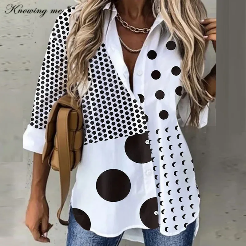 

Women pockets blouse Elegant Summer single buttons blusa Office Lady Floral Print Long Sleeve Shirt Female High Street Top