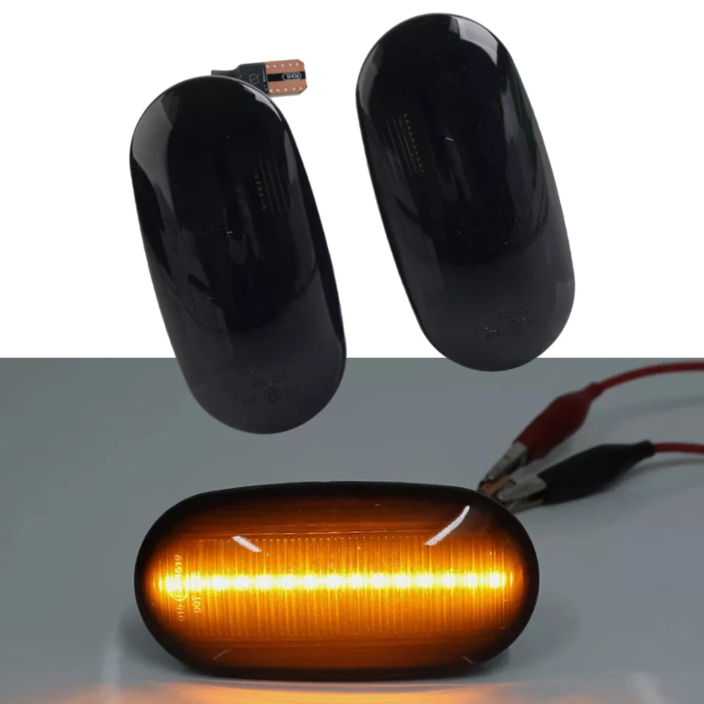 12V Sequential LED Side Marker Light Bright Turn Signal Blinker Light For Mitsubishi Pajero Mirage Legnum Galant 1998-2005