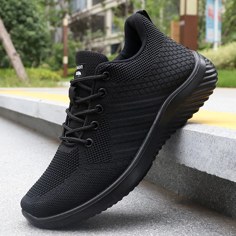 Men's Sneakers Breathable Casual Shoes Summer Fashion Running Shoes Solid Lace-Up Vulcanize Shoe Lightweight Outdoor Men Shoes - view 4