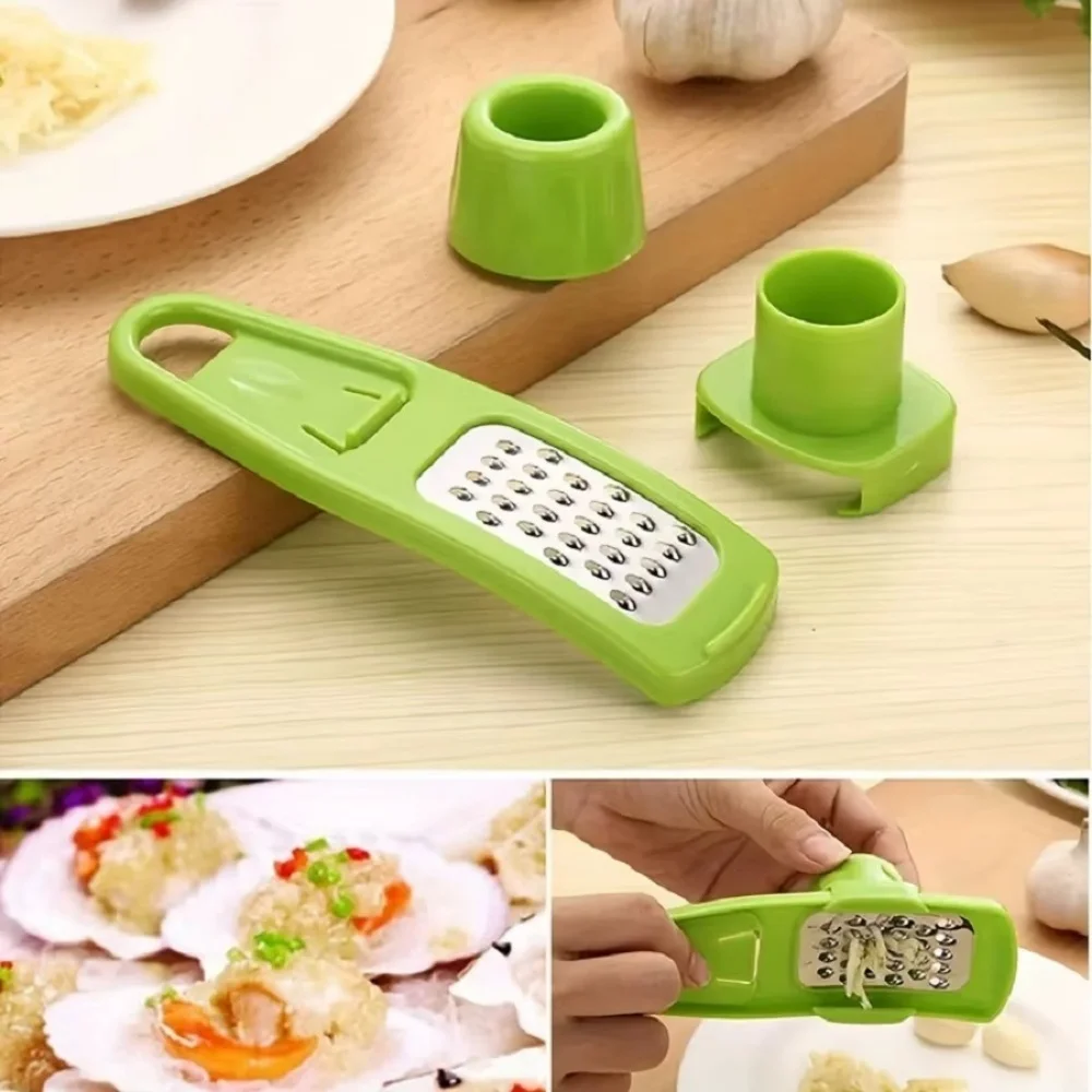 1PCS Mini Garlic Press Grinder Garlic Peeling Machine Multi-Functional Manual Ginger Garlic Grinding Grater Cutter Kitchen Tools