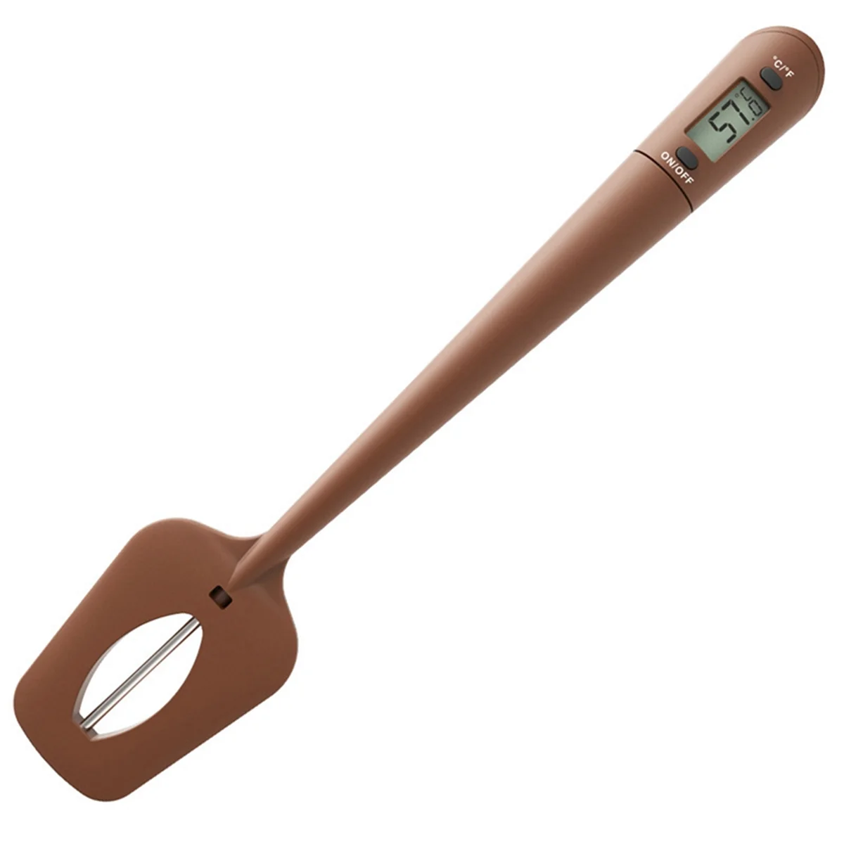 AT13 Digital Candy Spatula Thermometer, Instant Read Meat, Candy Thermometer Reader, Stirrer in One Food Grade Silicone