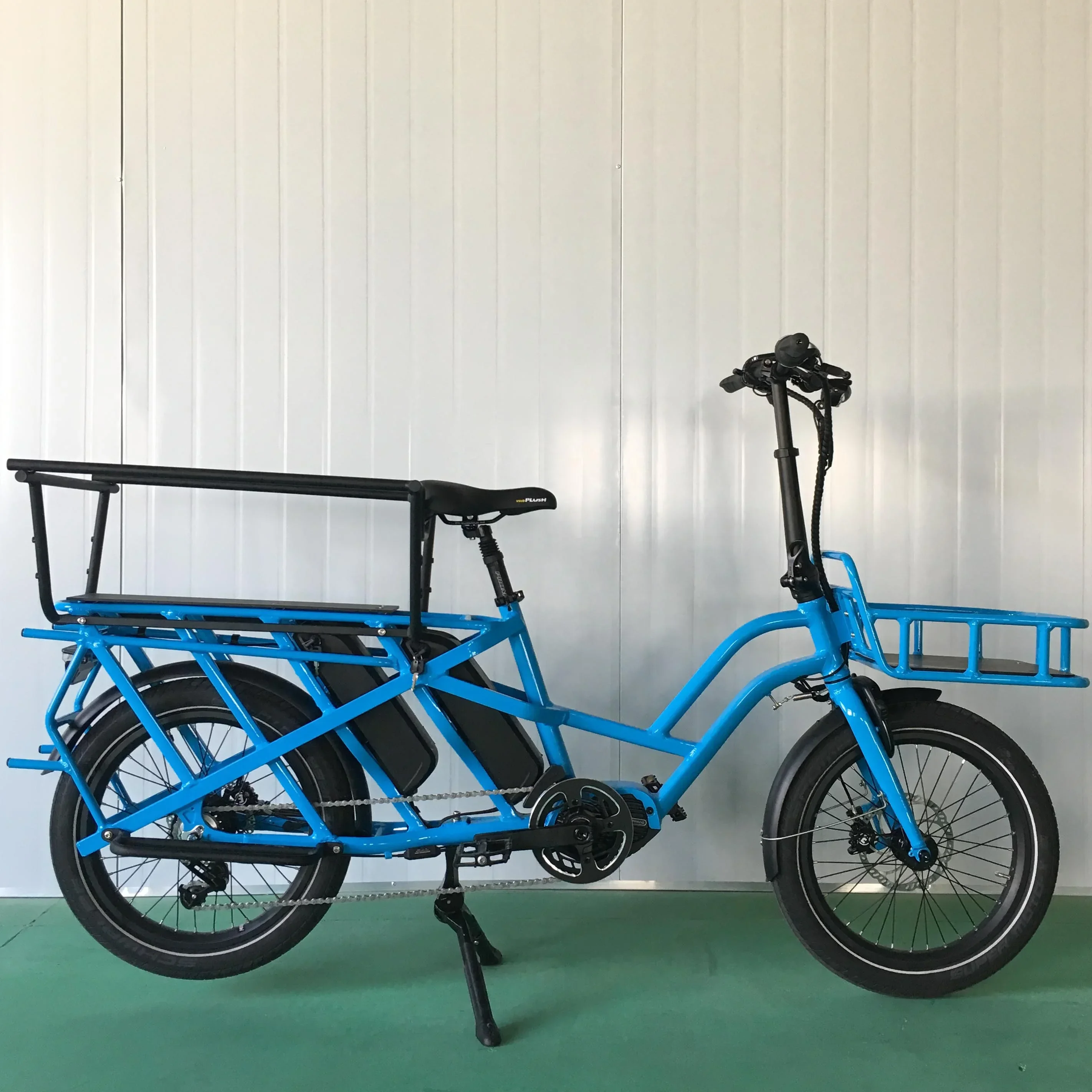 exquisite craftsmanship 48V500W Medium Drive Dual Battery Cargo Bike Electric Cargo Bike