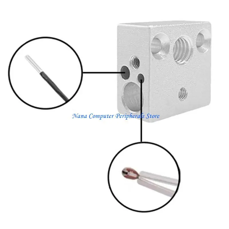 F68C Блок нагревателя модернизированные алюминиевые блок нагрева MK8 Высокие температуры нагревание
