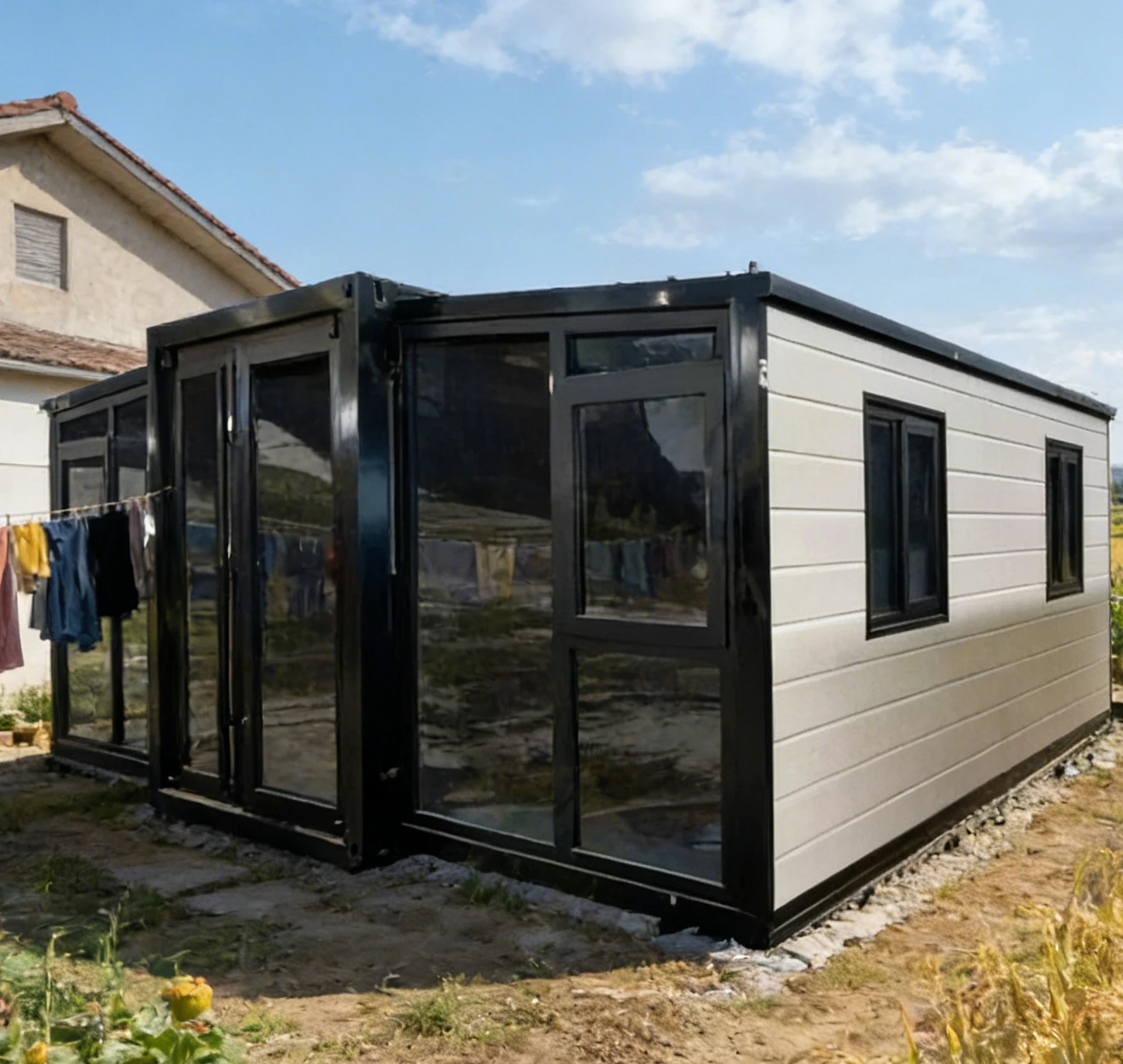 Customized Container House Prefabricated Expandable Modular Home Mobile Living Cabin Portable Studio Luxury Prefab Villa Resort