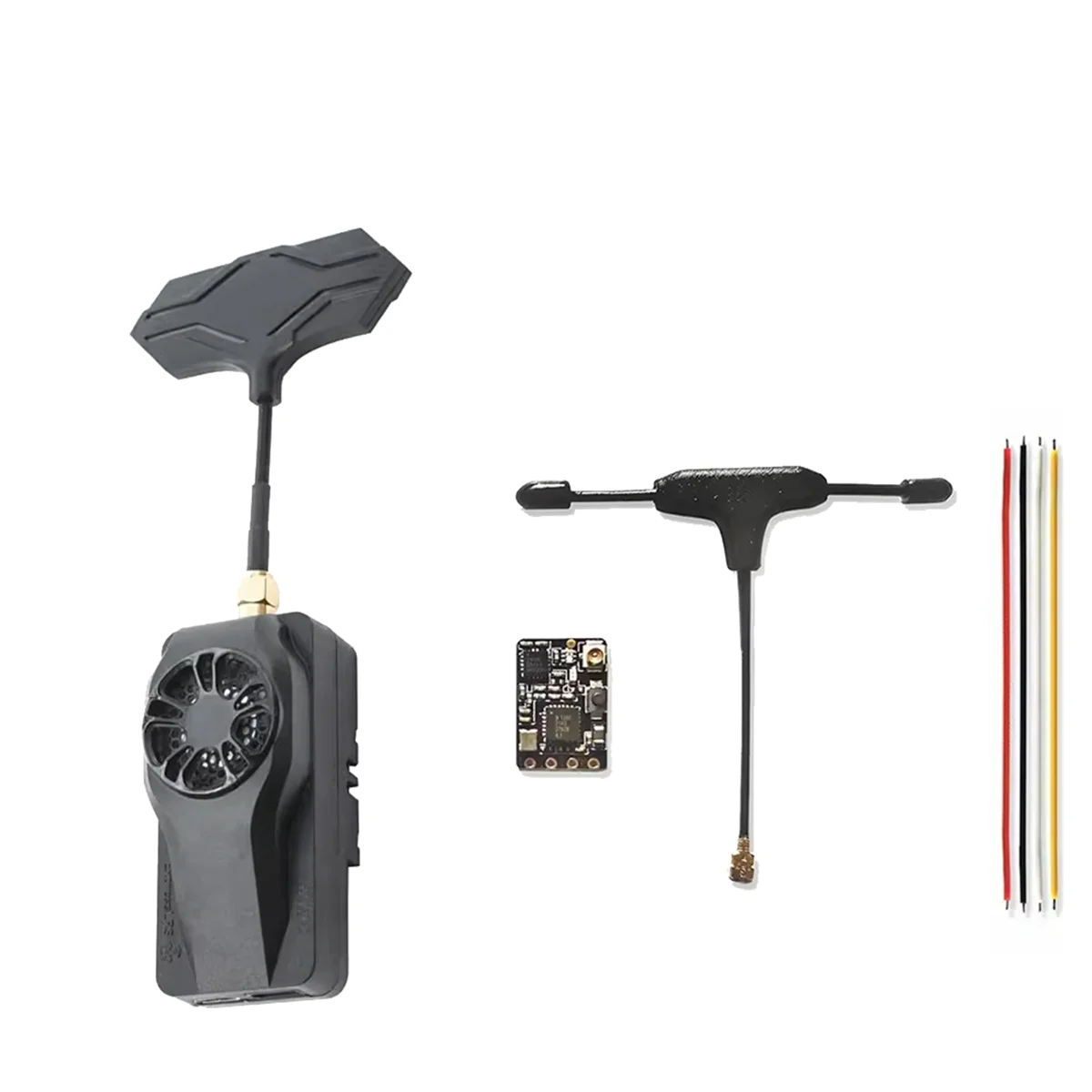 For EMAX Aeris Link RX TX 1W Receiver+Transmitter Kit with Cooling Fan for RC Airplane FPV Drone ELRS Mini 2.4GHz