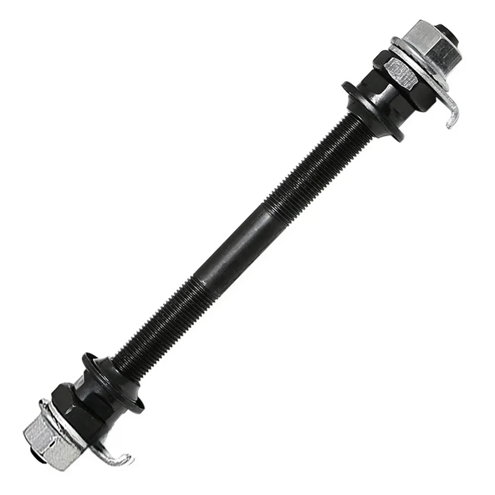 Front And Rear Solid Axle For Cup And Cone Hubs 150mm 180mm 9mm OD 5mm ID 3/8 X 26T Compatible With Ball Bearings image 5