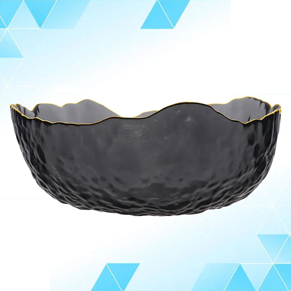 

1Pcs Hammered Glass Bowl High Quality Safe Dessert Salad Snacks Fruit Serving Dish for Home Events Snacks Bowl