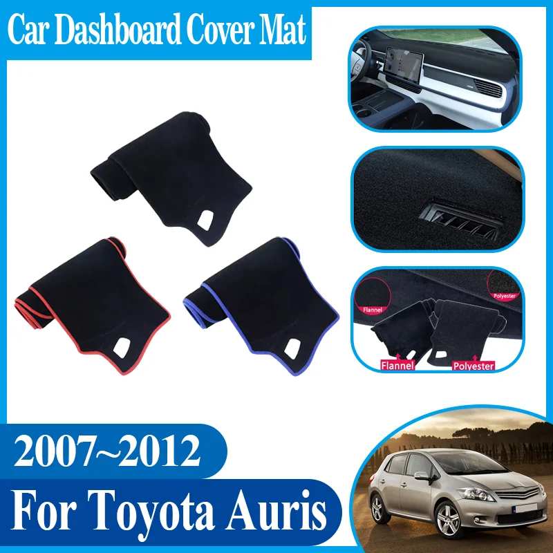

Car Center Console Mat Avoid Light Anti-sun Dashboard Dashmat Auto Interior For Toyota Auris Corolla Blade E150 2007~2012 2008
