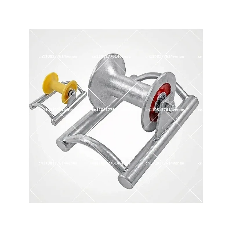Aluminum Cable Pay-Off Pulley for Power Tools, Heavy Duty Ground Nylon