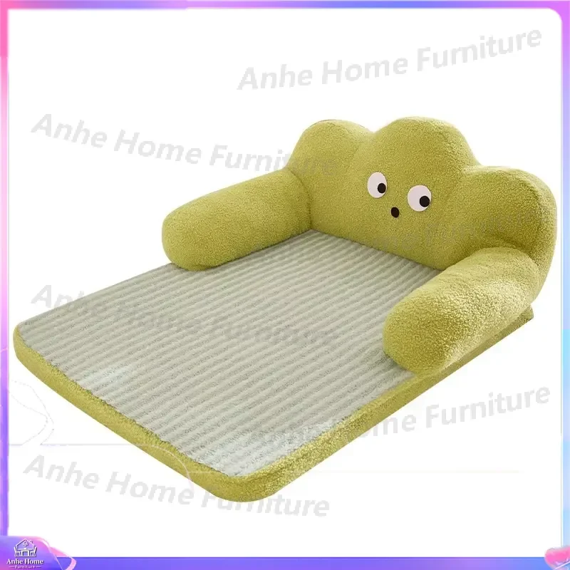 Large Modern Pet Dog Sofa Bed XL Washable Removable Nest Thickened Backrest Universal Four Season Warm Solid Color Furniture