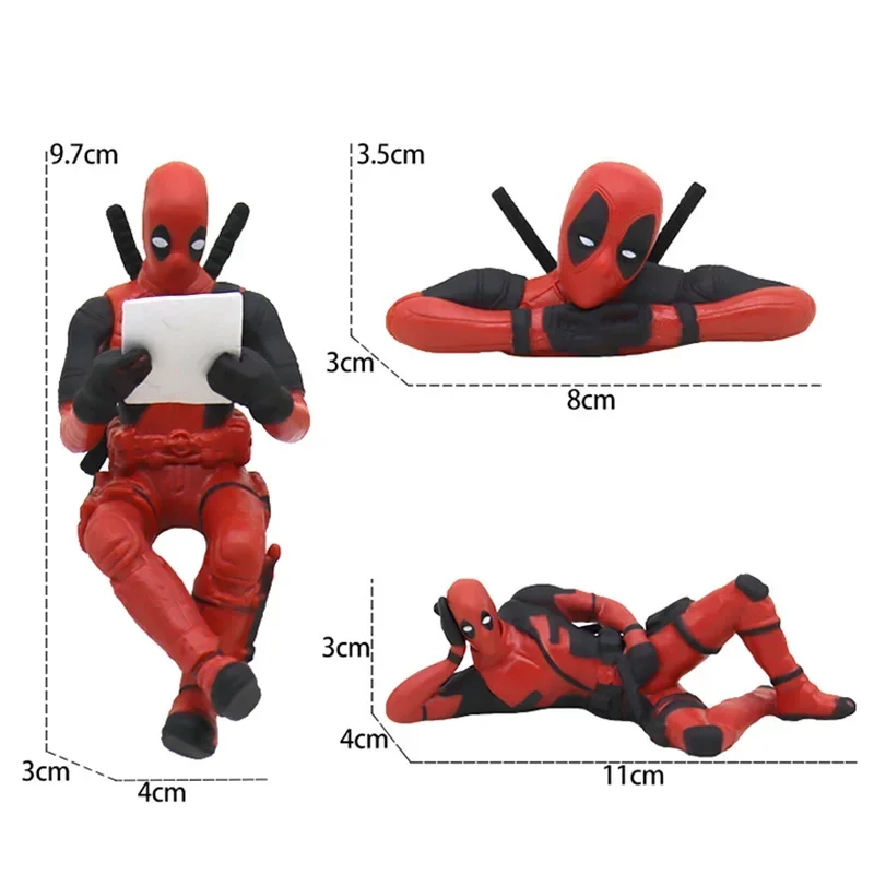 Marvels Movie Superhero Deadpools Action Figures PVC Mini Doll Car Decoration Cartoon Figurine Collection Model Toy - view 5