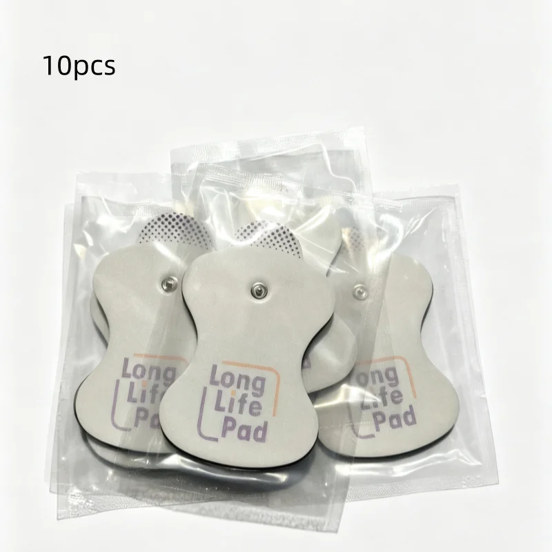 10Pcs Long Life Electrode Replacement Pads For EMS Pulse Massager Self Adhesive Conductive Massage Replacement Patches