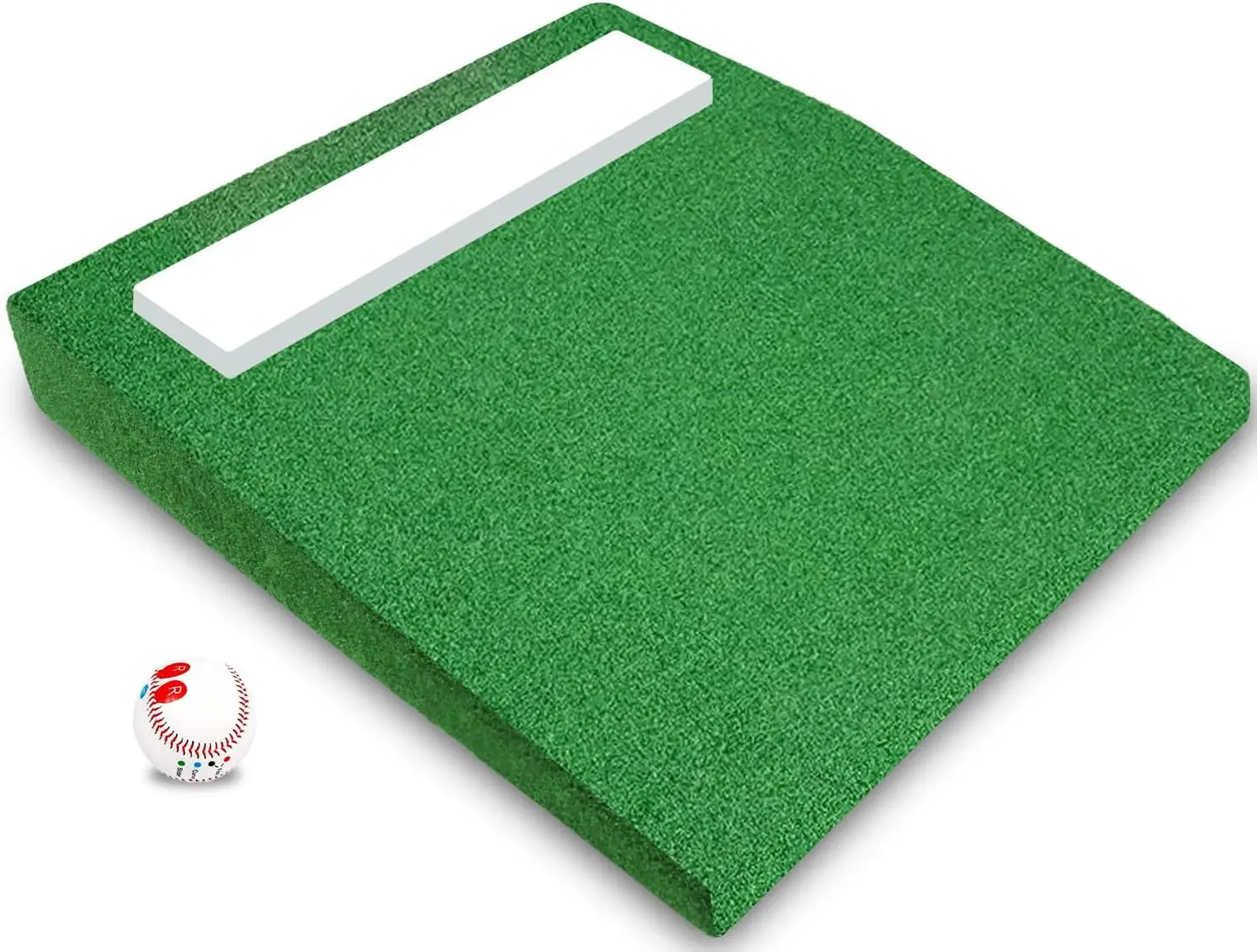 

Portable Baseball Pitching Mound with Antifade Turf, Carry Handles, 30x30x4.8 Inch for Practice and Training
