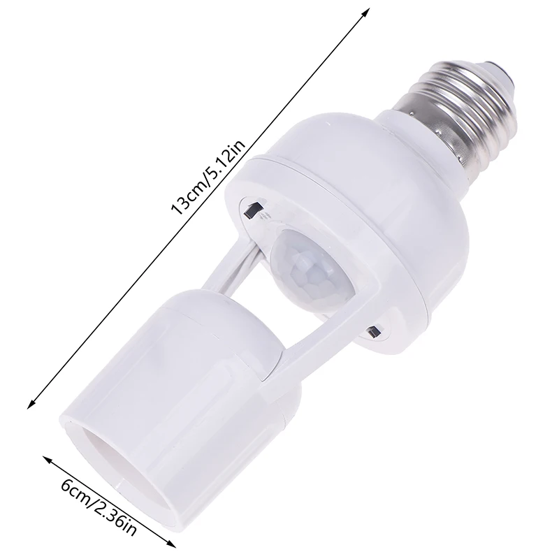 قاعدة مصابيح لدرج الممر المرآب E27 الرادار جسم الإنسان الاستشعار مصباح رئيس حامل التيار المتناوب 100-240 فولت طاقم مفتاح مستشعر