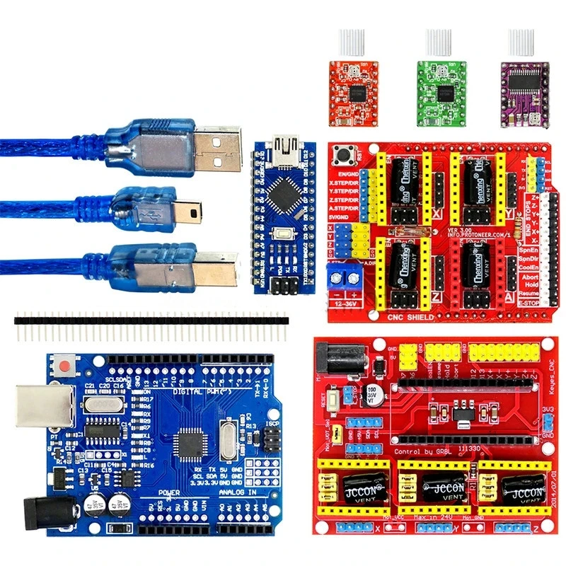 3D printer kit CNC shield V3 V4 engraving machine kit NANO improved version 4988 driver