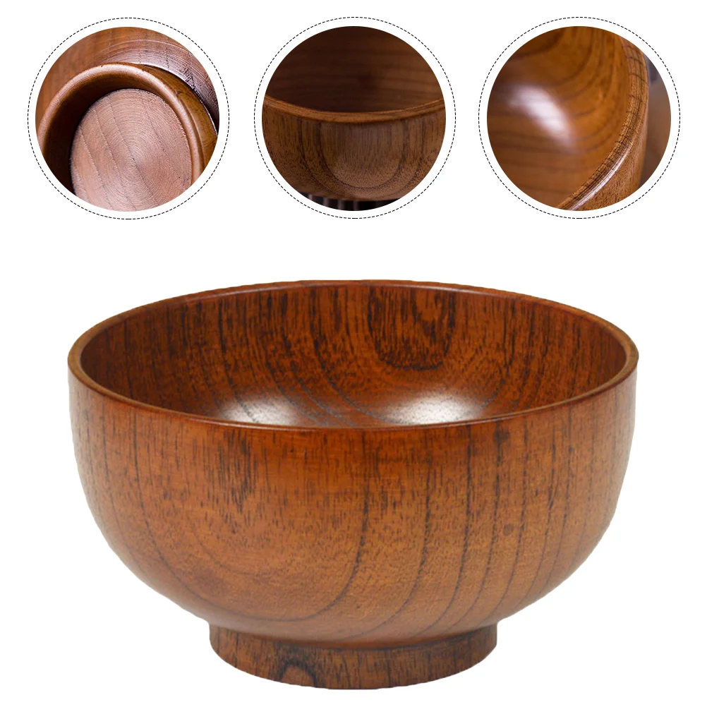 

Serving Platter Wooden Bowl Flatware Salad Small Decorative Jujube Food Container