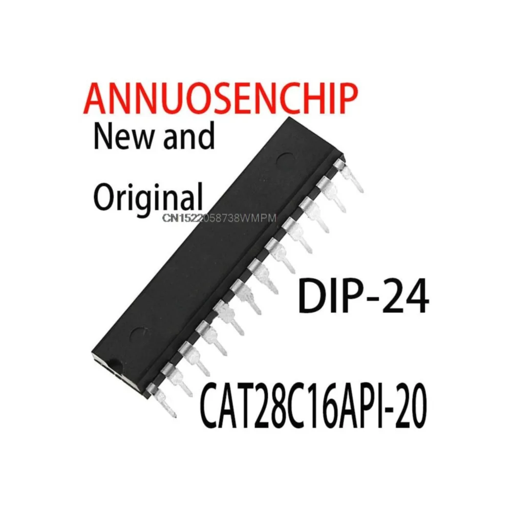 10PCS CAT28C16AP-20 28C16 16K-Bit CMOS PARALLEL E2PROM DIP-24 CAT28C16API-20 CAT28C16API-90