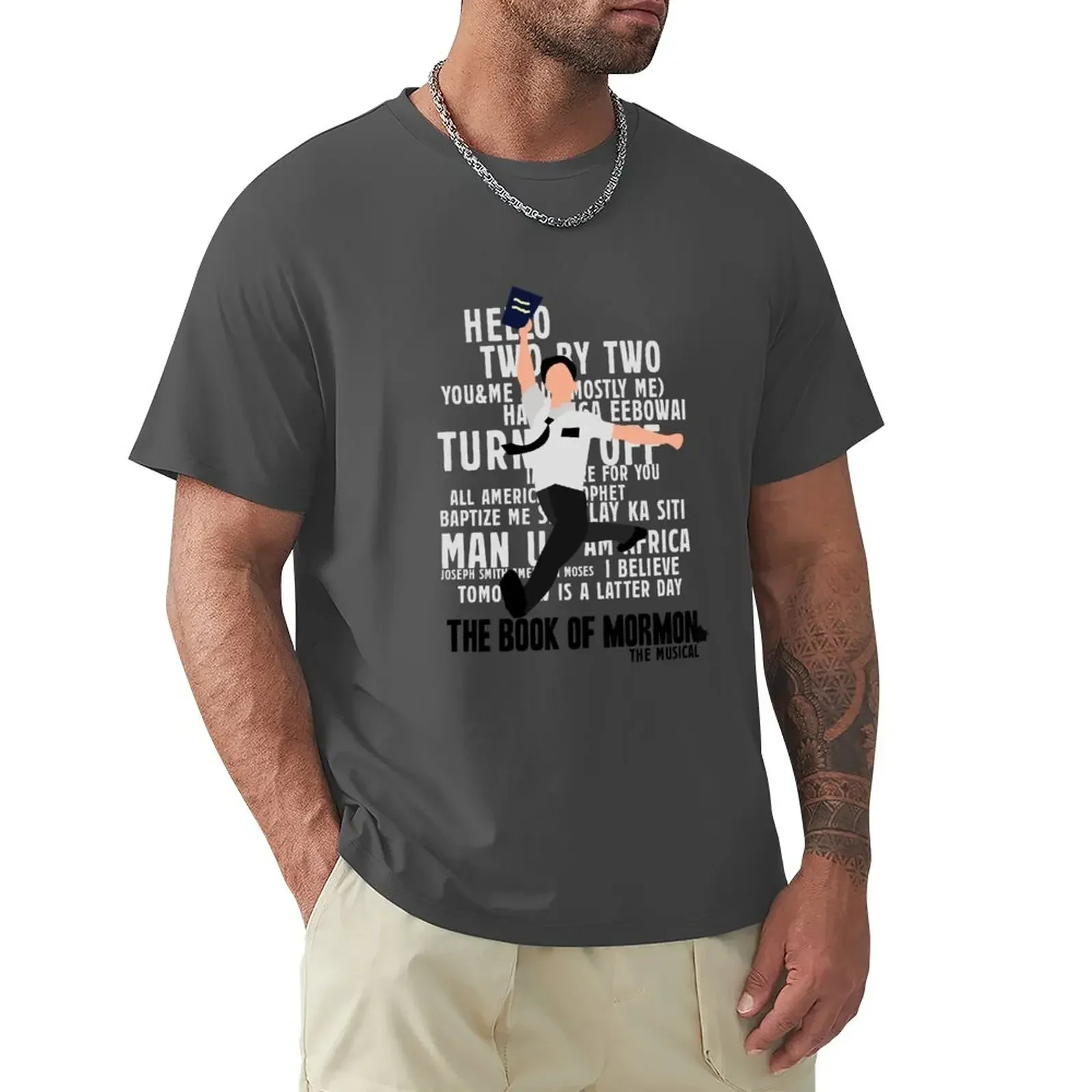 The Book Of Mormon T-Shirt plus sizes sports fans street wear funny t shirts for men